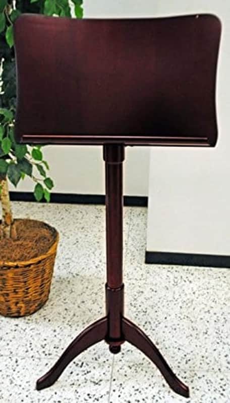 Frederick Art Case Adjustable Music Stand – Prussian Design – Cherry Mahogany image 1
