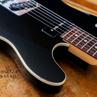 2002 Fender Japan Aerodyne Telecaster Black with cream binding P90 matching headstock - RARE CIJ! image 23