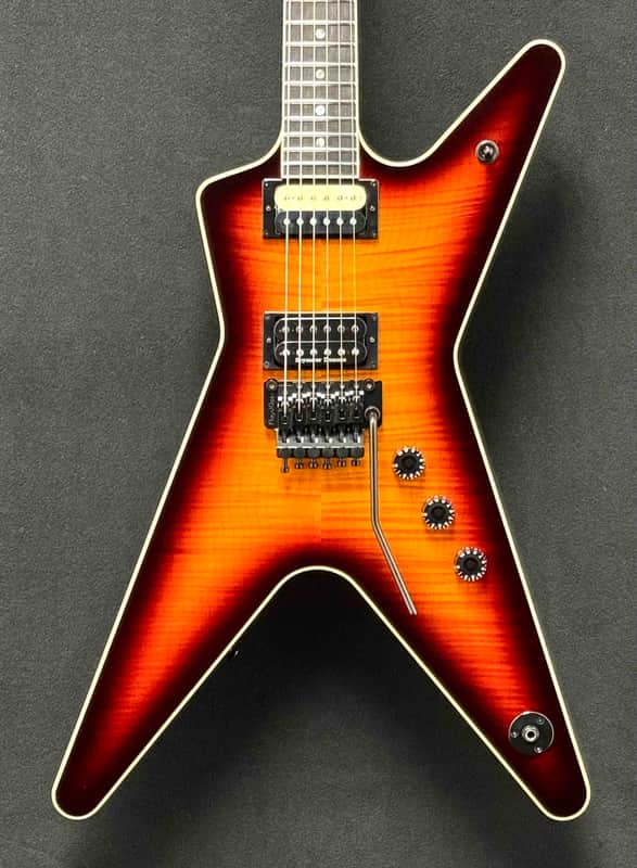 Dean - USA - ML - Flame Top - Trans Brazilia - Floyd Rose - Double Black / Zebra Pickups - Black Hardware - OHSC - Call for Best Price !!! image 1