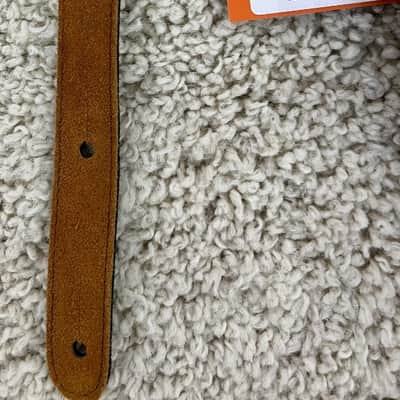 Henry Heller 2" Wide Brown Suede Adjustable Guitar Strap HPX-BRN imagen 5