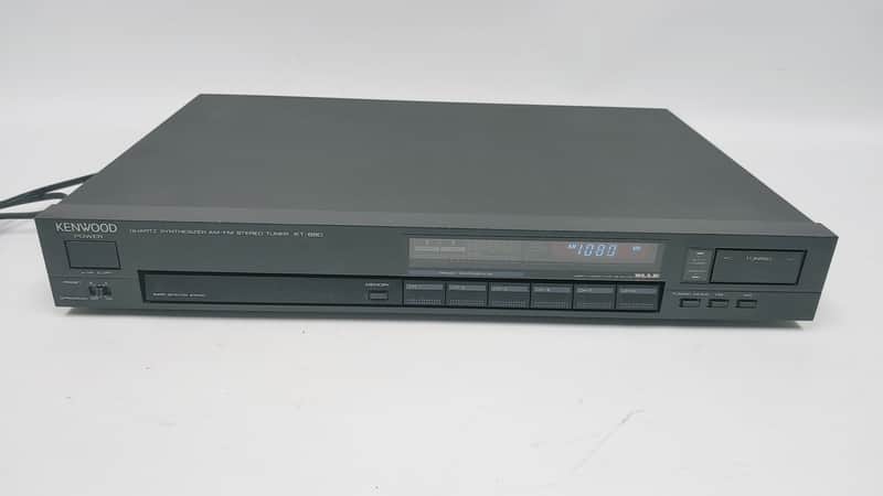 KENWOOD KT-880 QUARTZ SYNTHESIZER NATURAL SOUND AM/FM STEREO TUNER - Working image 1