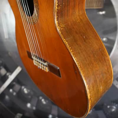 Tunesavuro/Tsunesaburo Kurosawa No. 4 Handmade Japan Classical Guitar 1970 w/ Hard Case image 13