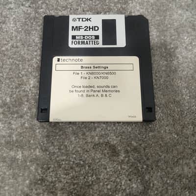 Technote TDk Brass Settings For Technics Kn6000-7000 - Custom Sound Library - Excellent