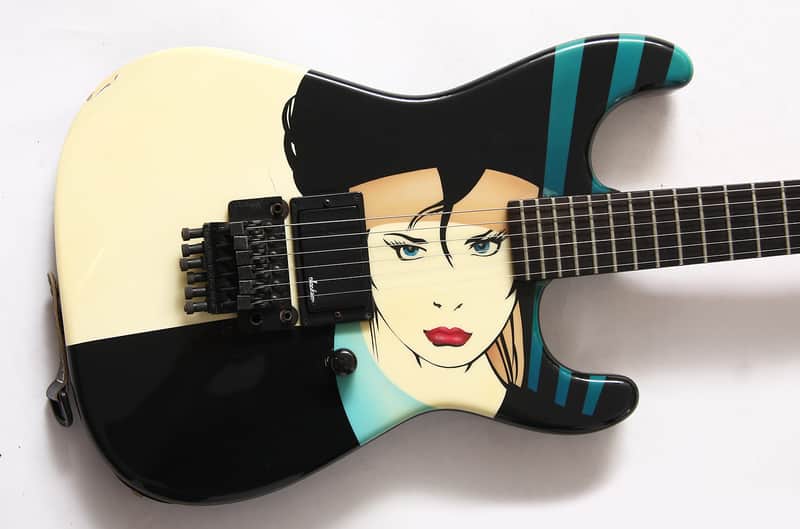 1988 Jackson Dinky Strat - Nagel Girl Graphic - Super Rare image 1