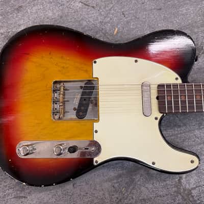 Golden Era Aged Guitars Single Cut Telecaster - 3 tone sunburst relic - Arcane pickups image 2