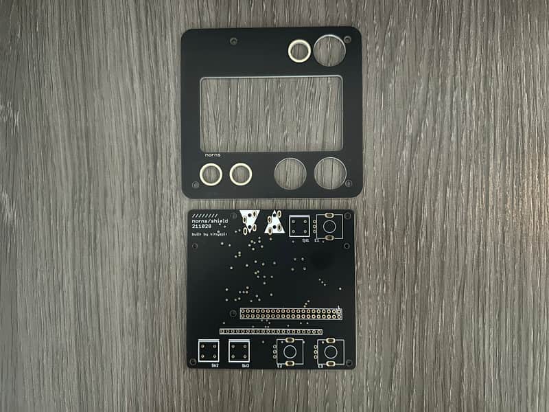 Monome Norns PCB & Panel - Black image 1