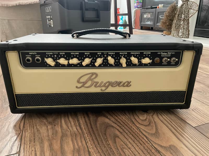 Bugera V22HD INFINIUM 22W 2-Channel Tube Amp Head 2010s - 2-Tone Black and Cream image 1