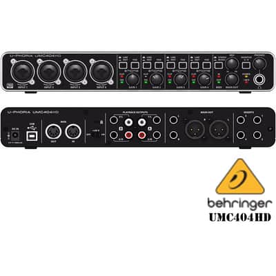 Behringer UMC404HD Audiophile 4x4 24Bit/192 kHz USB Audio/MIDI Interface with Midas Mic Preamplifier image 2