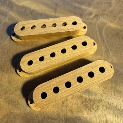 Guilford Roasted Maple Single Coil Pickup Cover Set - fits Fender USA 53mm poles image 1