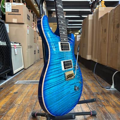 PRS Custom 24 10-Top Electric Guitar Carroll Blue Burst w/Hard Case image 2