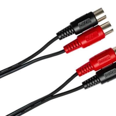 Hosa MID-204 Dual MIDI Cable, Dual 5-pin DIN to Same - 4 m image 2