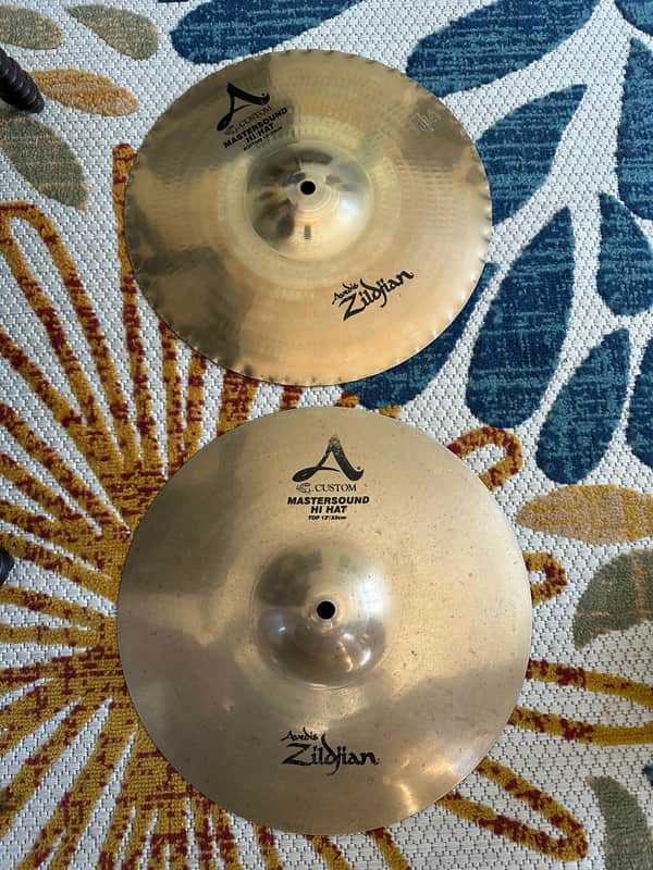 Zildjian 13" A Custom Mastersound Hi-Hat Cymbals (Pair) image 1