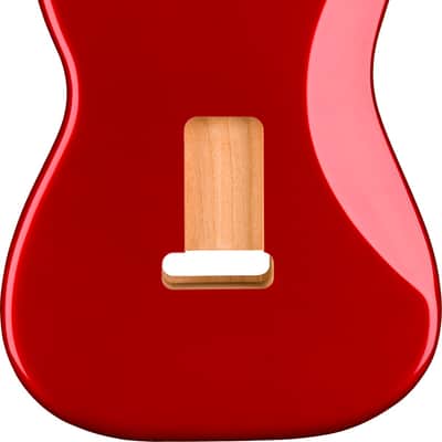 099-7103-709 Fender Deluxe Series Strat HSH Alder Body Candy Apple Red image 2