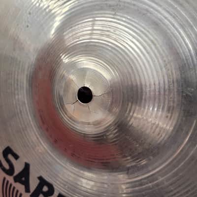 Sabian 18" AA Medium Thin Crash Cymbal Cracked Bell - Brilliant image 4
