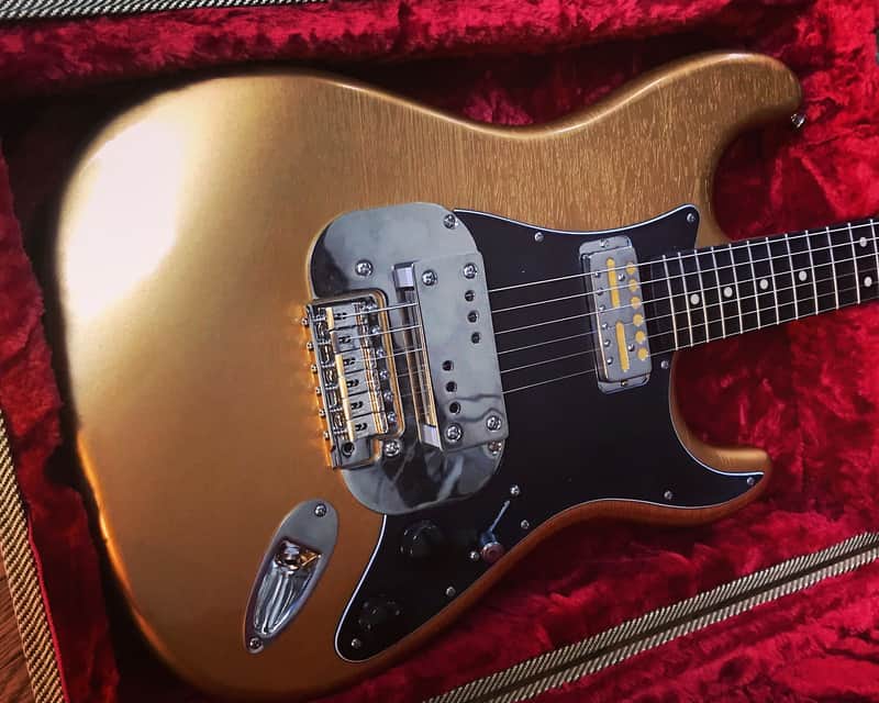 Pre-Order Waterslide Coodercaster Strat/Tele+Lollar 'Supro' Lap Steel, Mojo,Teisco Gold Foil Pickups image 1