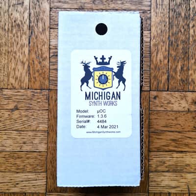 Michigan Synth Works uO_C Micro Ornament and Crime Black Clear Display Eurorack image 3