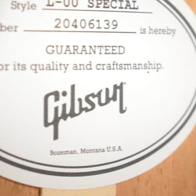 Gibson L-00 Special Satin Ebony w/ Premium Soft Shell Case image 10