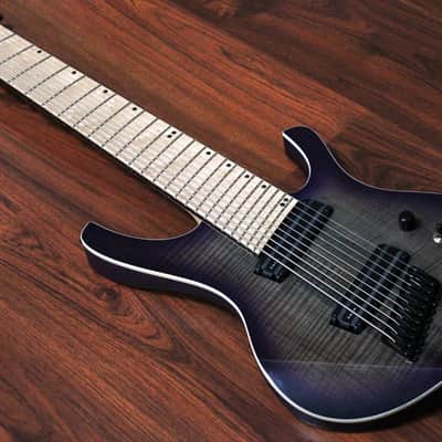Halo Custom Guitars Octavia 10 String Multi-Scale Fanned Fret Lace X-Bar 5.0 Single Saddle Bridge image 2