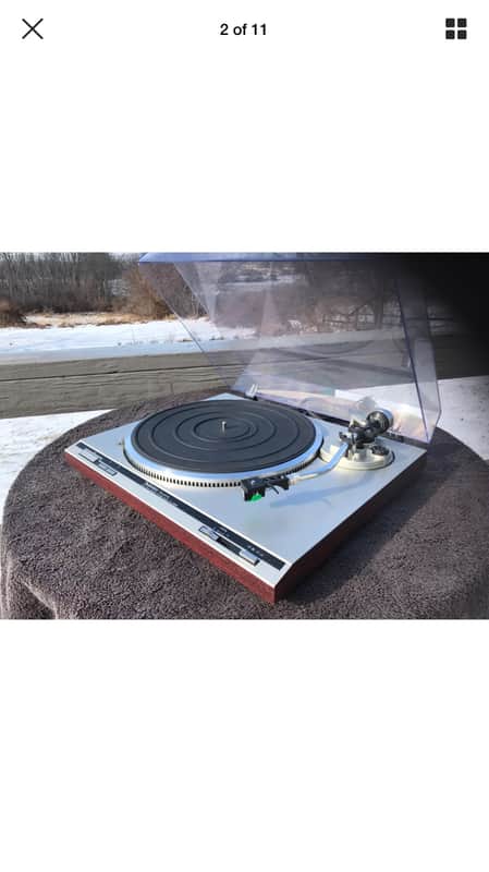 Technics SL-Q202 80's Silver Woodgrain Vinyl image 1