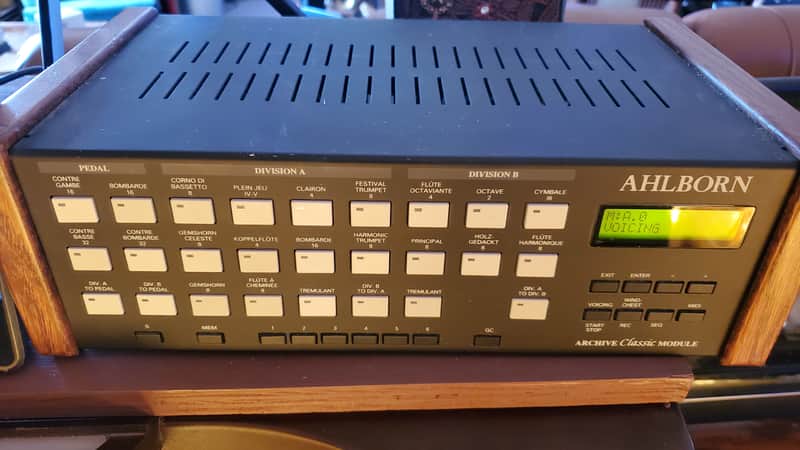 Ahlborn Classic Pipe Organ MIDI Module Classic Mid 90s - Metal & Wood image 1
