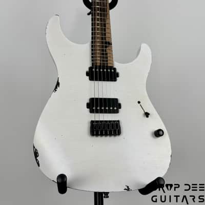 Mayones Adam Christianson Aquila Cardinal Aged Electric Guitar w/ Case - Cardinal White Aged image 9