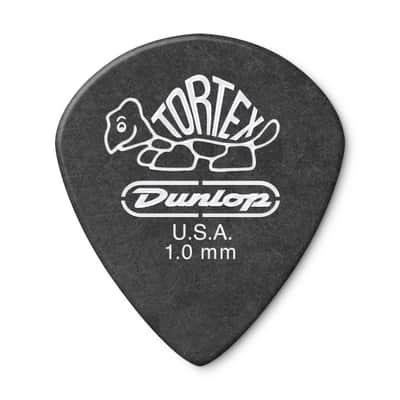 Dunlop 482R1.0 Tortex® Pitch Black Jazz III Guitar Picks -- 72 Picks image 5