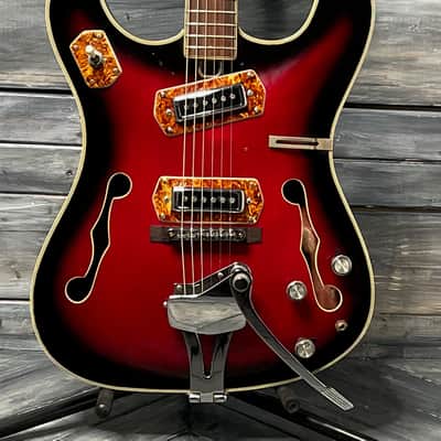 Used Bruno 1967 Royal Artist Electric Guitar with Gig Bag- Sunburst image 1