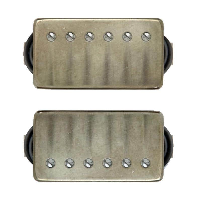 Bare Knuckle PG Blues Humbucker Pickup Set 50mm Aged Nickel Covers image 1