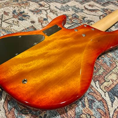 Mike Lull JT5-24 Custom 5-String Bass – Fireglo Finish image 5