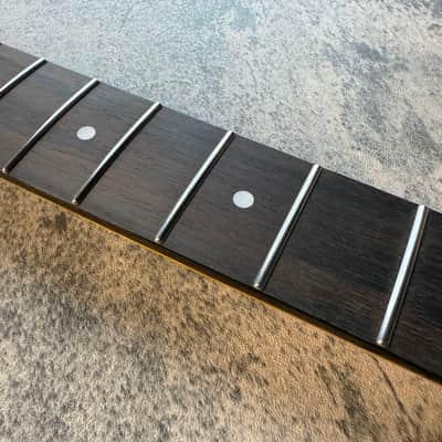BMC Guitar Neck Strat® Stratocaster® 21 Fret Amber Flame Maple With Rosewood Fingerboard Rounded Fret Ends 9.5 Radius  SFMRA21 #5 image 4