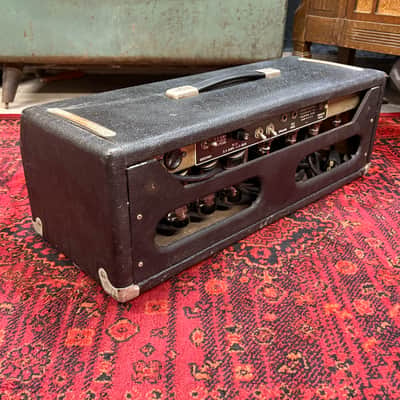 1963 Blackface Fender Showman Guitar Amp Head image 4