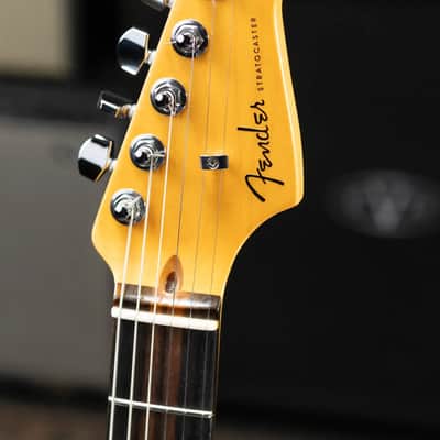 Fender American Ultra Stratocaster Guitar - Arctic Pearl with Hardshell Case - Used image 6