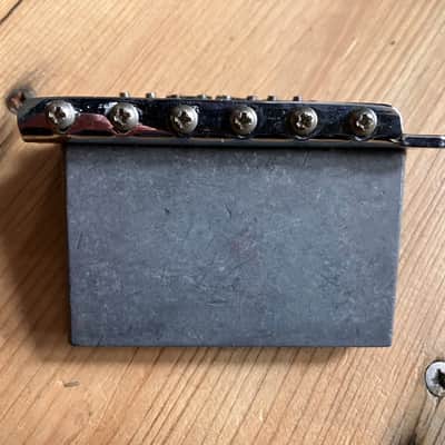Fender Stratocaster Full Block Bridge Tremolo Unit 1998 Mexico 57mm Wide Spacing image 5