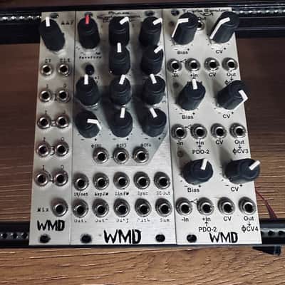 WMD PDO + TBVCA + QAAF Eurorack Phase Displacement Oscillator, quad anti aliasing filter, triple bipolar VCA image 2