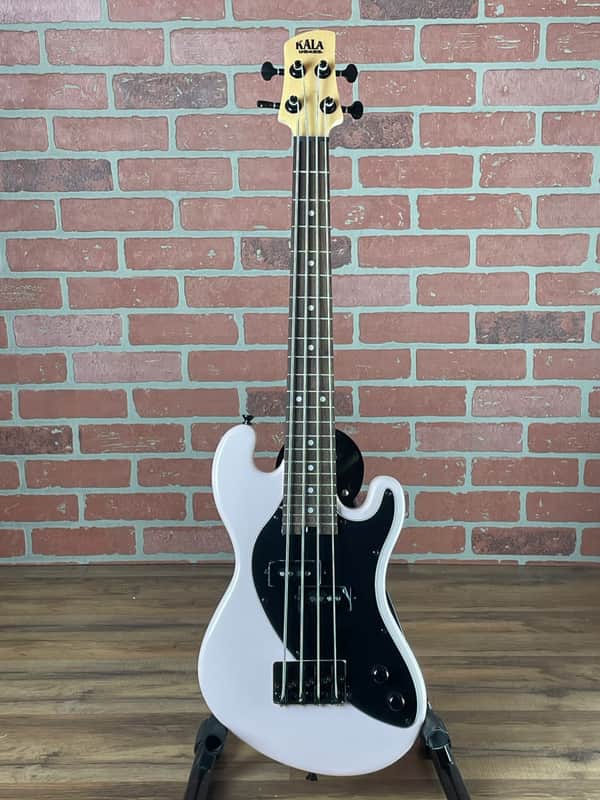 Kala Solid Body 4-String Pale Pink Fretted U-Bass image 1
