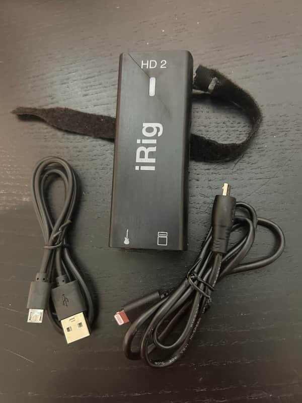 IK Multimedia iRig HD 2 Mobile USB Guitar Interface 2010s - Black image 1