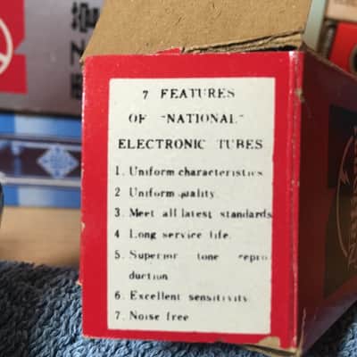 2x Matched NOS 6CA4 EZ81 Matsu/Mullard Mini Rectifier Tubes (Vintage Panasonic) ~ Several Pairs In Stock ~ Legendary Warm Tone w/ Translucent Highs image 2