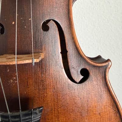 Antique German Violin, 4/4 Strad Copy, c. 1900 image 5