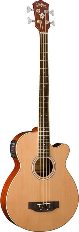 Washburn Acoustic Bass AB5 Natural w/Gigbag image 1