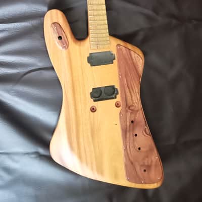 handmade mahogany slab "Firebird R" fat style guitar,oil finish,ships fast image 2