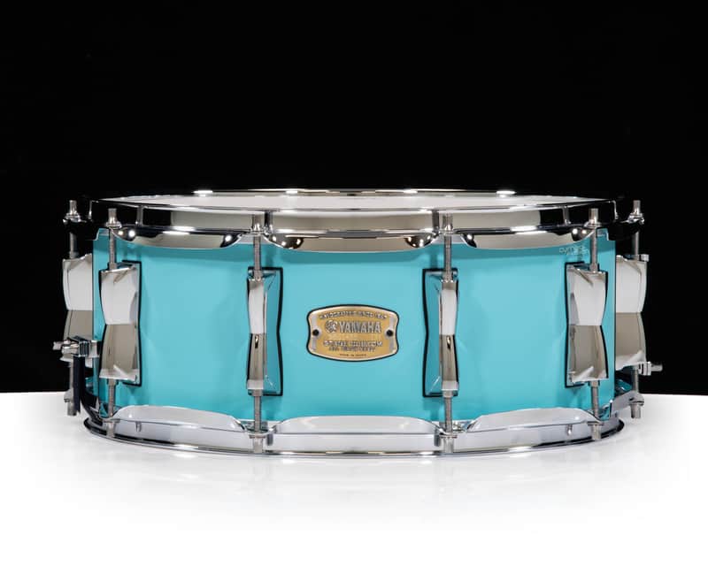 Yamaha Stage Custom 14"x5.5" Birch Snare - Matte Surf Green image 1