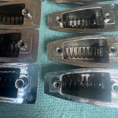 Ludwig Lot of 8 Vintage Large Classic Lugs for Floor Tom or Bass  Drum - #2 80s - Chrome image 10