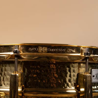Pearl 5.5x14 Jimmy DeGrasso Signature Hammered Brass Snare Drum image 11