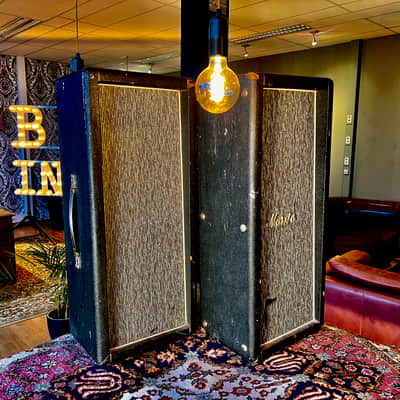 1966 Marshall 2x12 Pinstripe #1983 PA Column Cabinet Cab G12H T1281 image 4