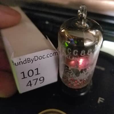 Amperex 6DJ8 tNOS AT1000 TESTED Vacuum Tube Heerlen Small Halo Getter GA7 GAA GAC Bugle Boy T4bb ECC88 dual triode 1962-1968 image 4