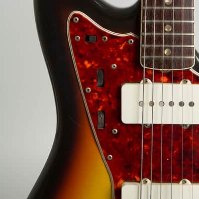 Fender Jazzmaster Solid Body Electric Guitar (1966), ser. #153808, original black tolex hard shell case. image 22