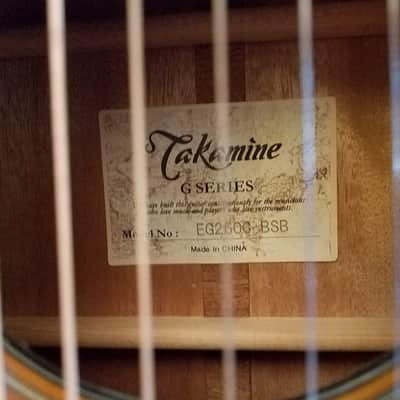 Takamine EG260C-BSB Cutaway Acoustic Electric Guitar Brown Sunburst image 4