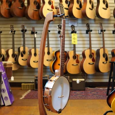 OME USA Tupelo 12" Bird's Eye Maple Open Back Banjo w/Hard Case image 5