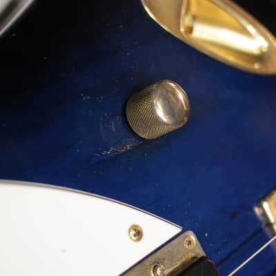 Burny ZB-85 Thunderbird; Japanese Bass, Norio Toshiro Signature; Blue Burst, 1995-1999 image 11