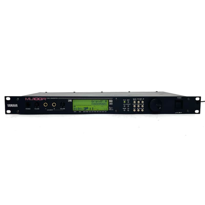 Yamaha MU100R w/ Universal Power supply & New internal battery Tone Generator 1U Rack Sound Module Synthesiser Made in Japan Worldwide Shipment image 1